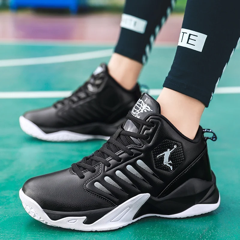 Brand Men Shoe Synthetic Leather Basketball Shoes Gym Training Sneakers Cushioning Non-Slip Boys Women Man Sneaker Basket Homme