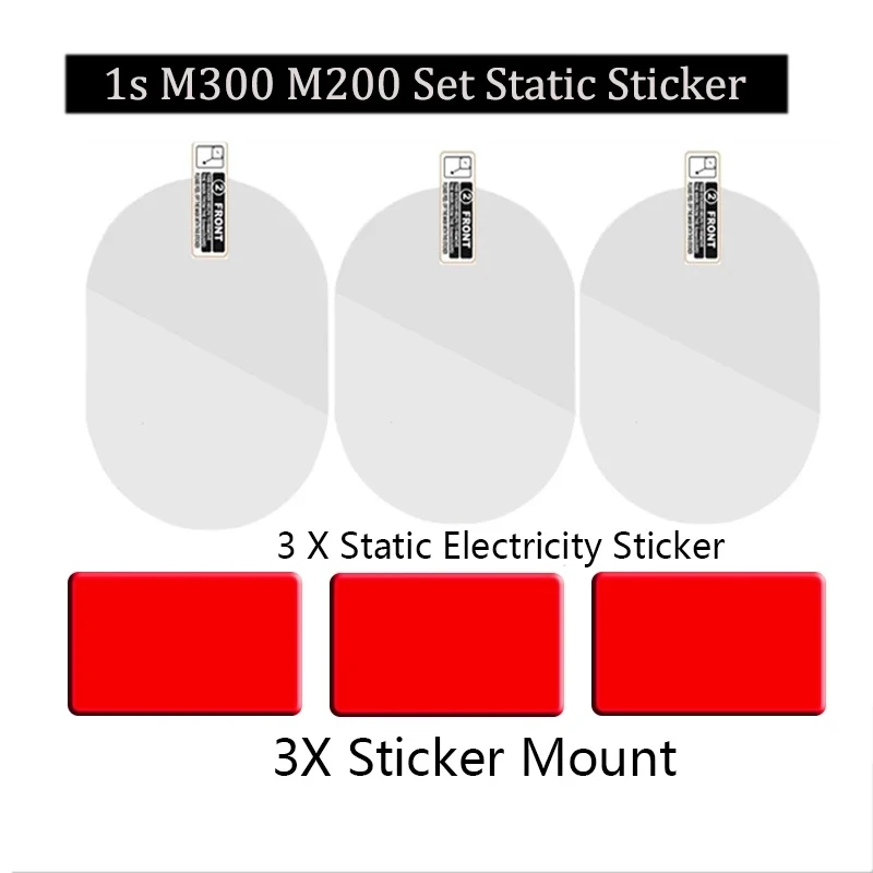 For 70mai 1s Accessory Set Static Sticker Film and Static Stickers Suitable for 70mai Car DVR M300 holder 3PCS