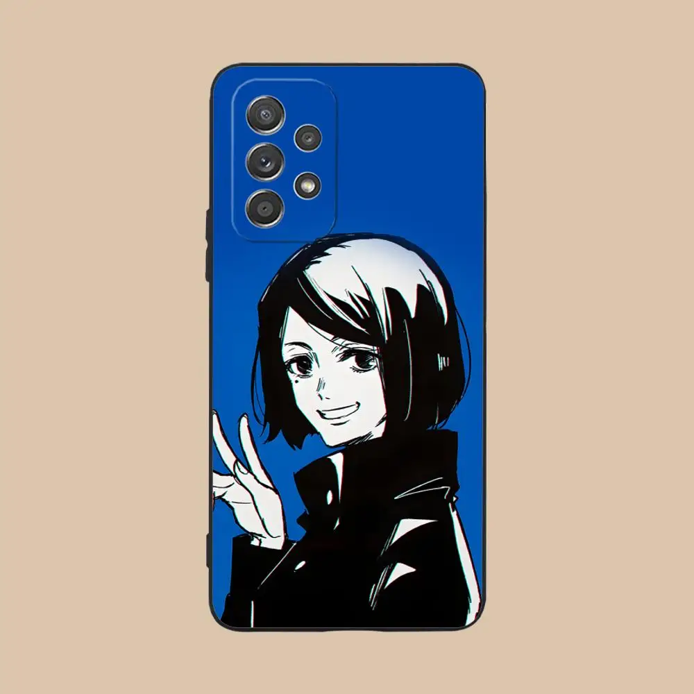 Jujutsu Kaisen Shoko Leiri funda de teléfono para Samsung Galaxy A56 55 54 53 52 51 36 35 34 23 16 15 5G cubierta de Color para teléfonos móviles