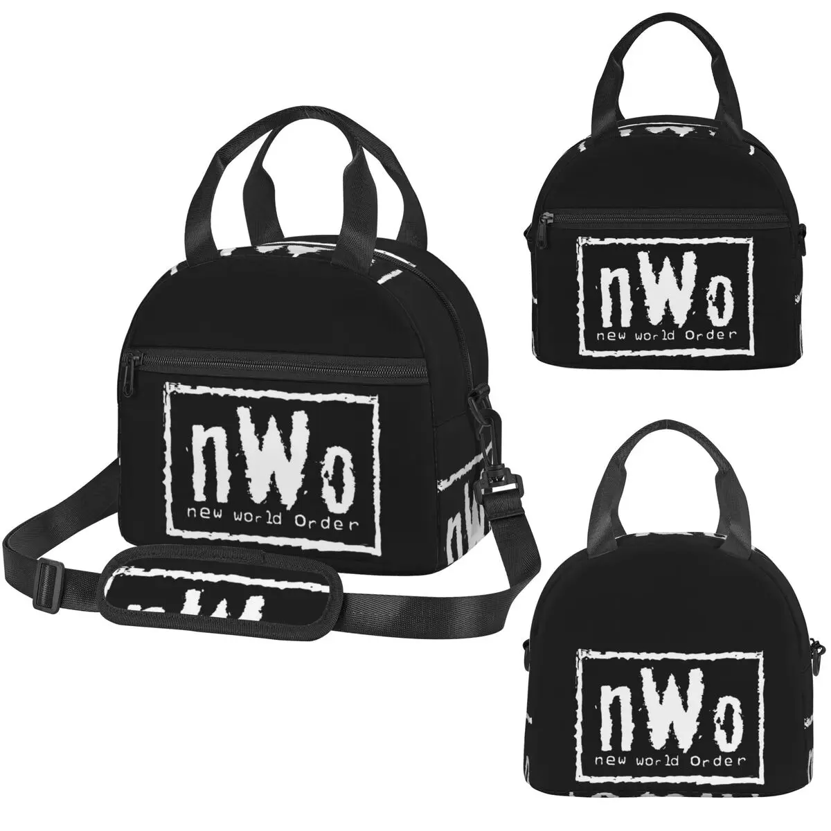 NWO New World Order Wrestling Insulated Lunch Bag for Kids School Cooler Thermal Box Tote Leakproof Lunch Boxes