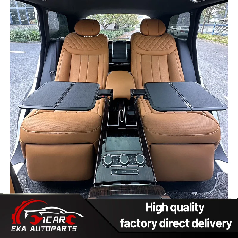 Asiento de Conversión de 5 a 4 Plazas Traseras para Range Rover 140 ° Kit de Asiento Vip de Lujo con Ajuste Eléctrico Reclinable, Calefacción y Masaje