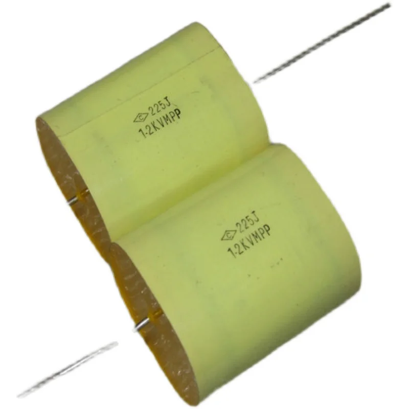 

5 шт./MPP 1200V2.2UF 225J осевой медный контакт, высоковольтный абсорбирующий защитный пленочный конденсатор
