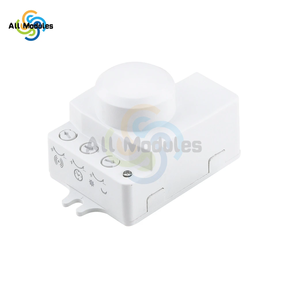 AC 220V 5.8GHz Microwave Radar Sensor Switch Human Body Motion Induction Sensor for LED Light Sensors Switches