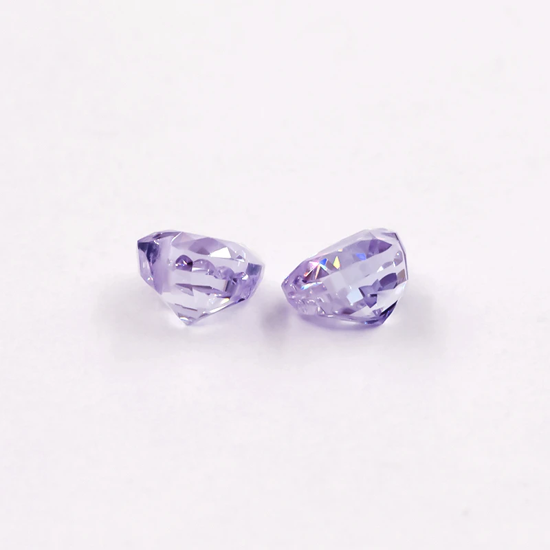 5x5mm Herz Zerkleinerte Eis-Schliff Lose CZ-Steine 5A Verschiedene Farben Kubisches Zirkonium Synthetische Edelsteine für Schmuck – Detail 7
