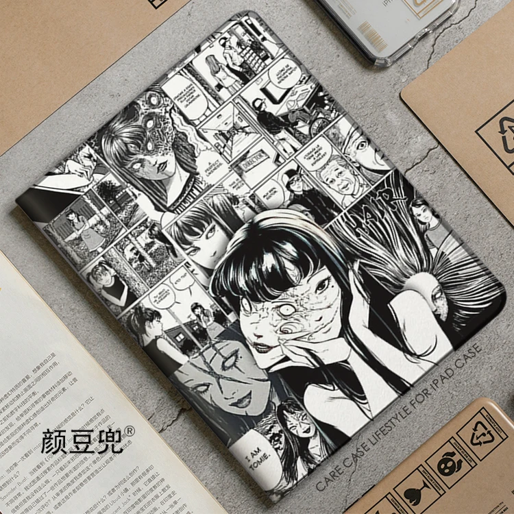 Junji Ito Fujiang Anime Case For iPad 10.2 inch 8th 10th Air 4 5th Mini 5 6 Case Luxury Silicone For iPad Pro 11 12.9 inch 2023