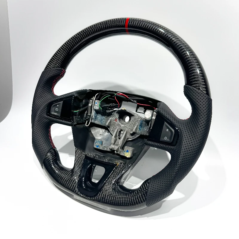 

Black Carbon Fiber Steering Wheel for Renault Megane 3 Customizable for Renault Megane Perforated Leather Sport New Design