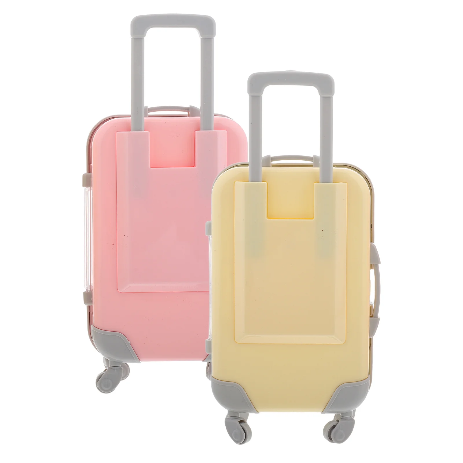 

2Pcs Empty Lash Boxes Mini Suitcase Clear Eyelash Holder Case Portable Travel Organizer for False Eyelashes and Glue