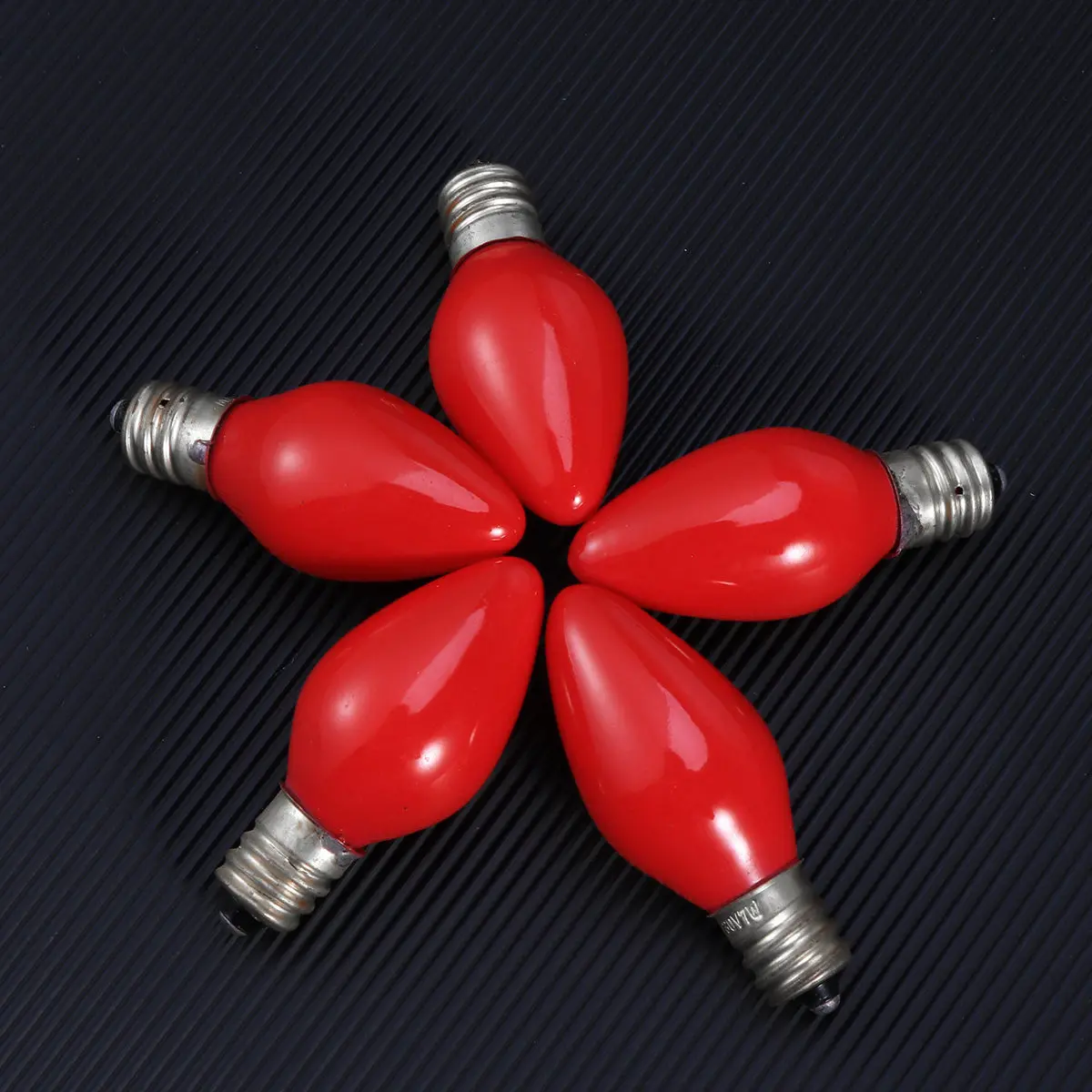 50Pcs Stainless Steel Light Bulbs E12 7W 120V for Holiday Displays Chandeliers Wall Sconces Decorative Accent Lamps