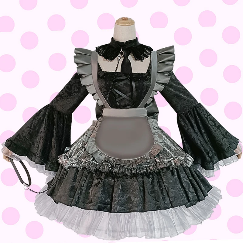 Plus size supported Custom made Girls-Up Darling Kitagawa Marin Cosplay Costume Halloween Anime Maid Cosplay Dress Uniform