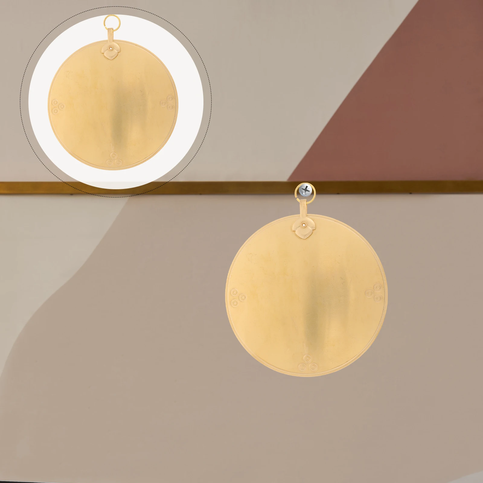 

Bronze Mirror Pendant Decorations Shui Feng Hanging Ornament Room Wall Office