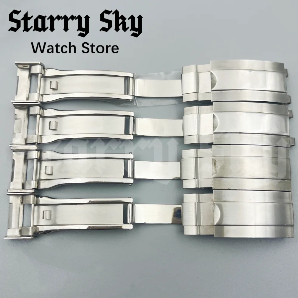

Звездное небо, высококачественная твердая складная пряжка из нержавеющей стали, подходит для 20 мм устриц/юбилейного ремешка для часов, аксессуары для часов