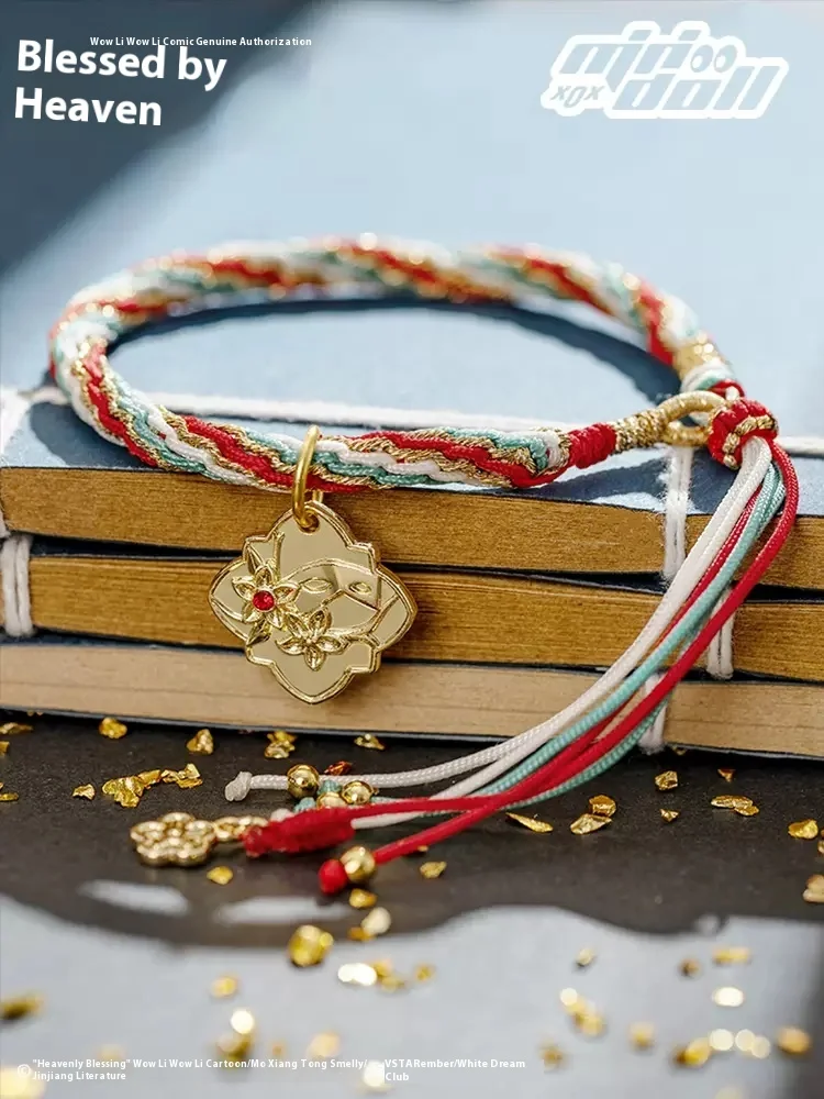 

Официальное благословение Minidoll, небесный, охватывающий бренд Co, Ручная Веревка Xie Lian, Цветочный город, женский браслет