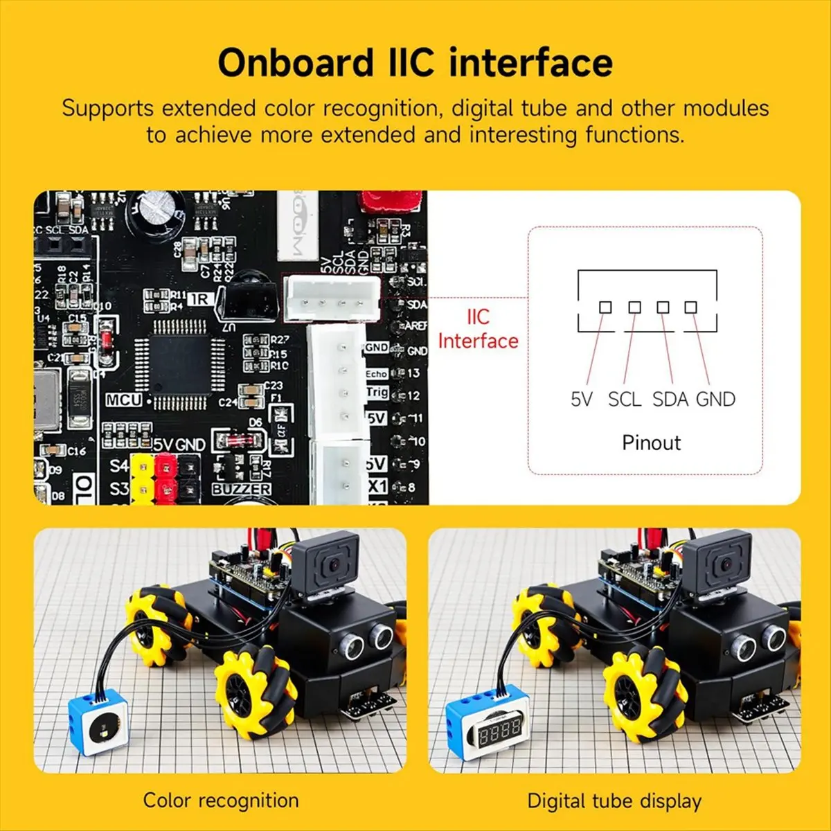 【CYBER Saturday】AI Smart Robot Kit for R3 Mecanum Wheel with Camera App Control FPV Video for STEM Programming Education Kid