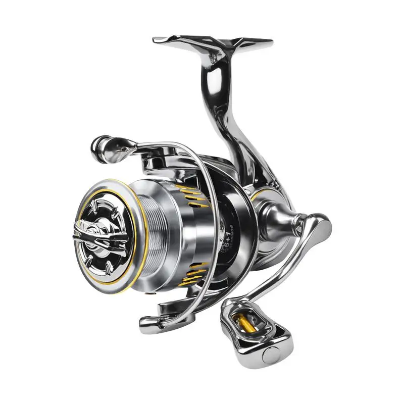 

Fishing Reel For Big Fish Heavy Duty Fishing Reel Water Resistant 5.2:1 Gear Ratio Smooth Catfish Fishing Reel For Trout