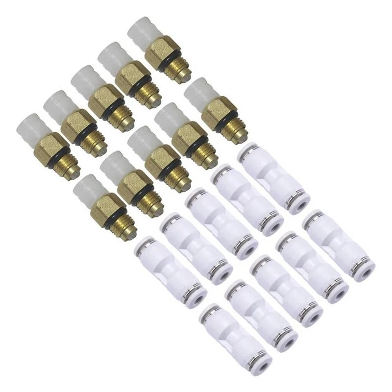 10Pcs M8 Air Suspension Compressor Valve & 4Mm Connectors For Mercedes Benz S-Class W220 R-Class W164