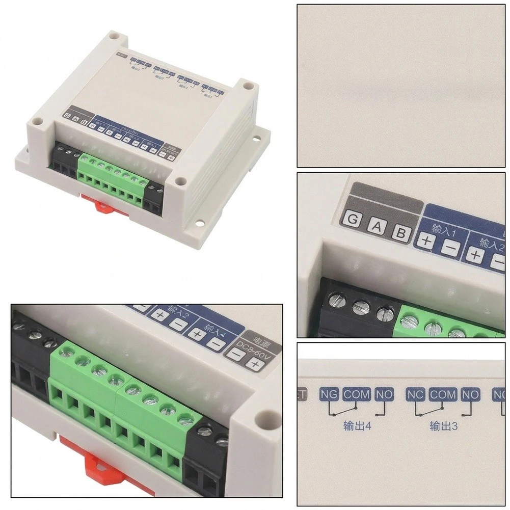 4 Channel Relay Control Module RS485 For Modbus For Rtu 8 Modes Isolated DIN For Rail For Industrial Automation Electrical