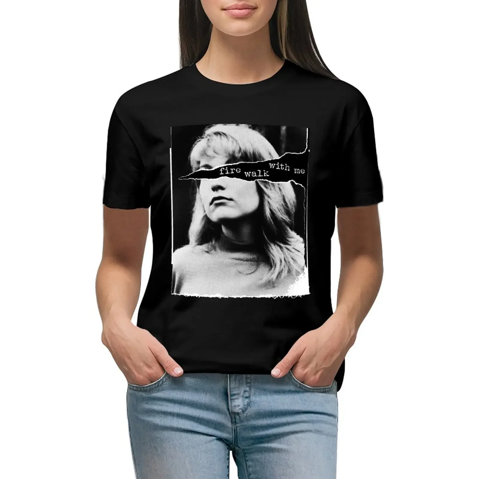 

Fire Walk With Me - Laura Palmer T-Shirt customs design your own anime new edition hippie clothes Women's t-shirt