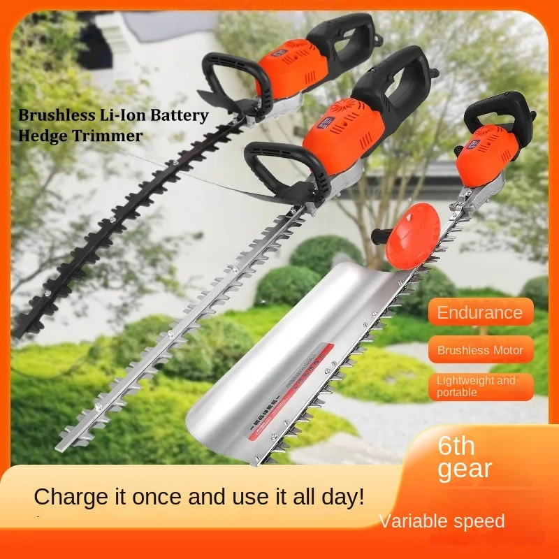 Brushless Power Hedge Trimmer Tea Fence Trimmer Beautification Trimmer Nożyce Do Żywopłotu Heckenschere Akku Taille Haie Sans