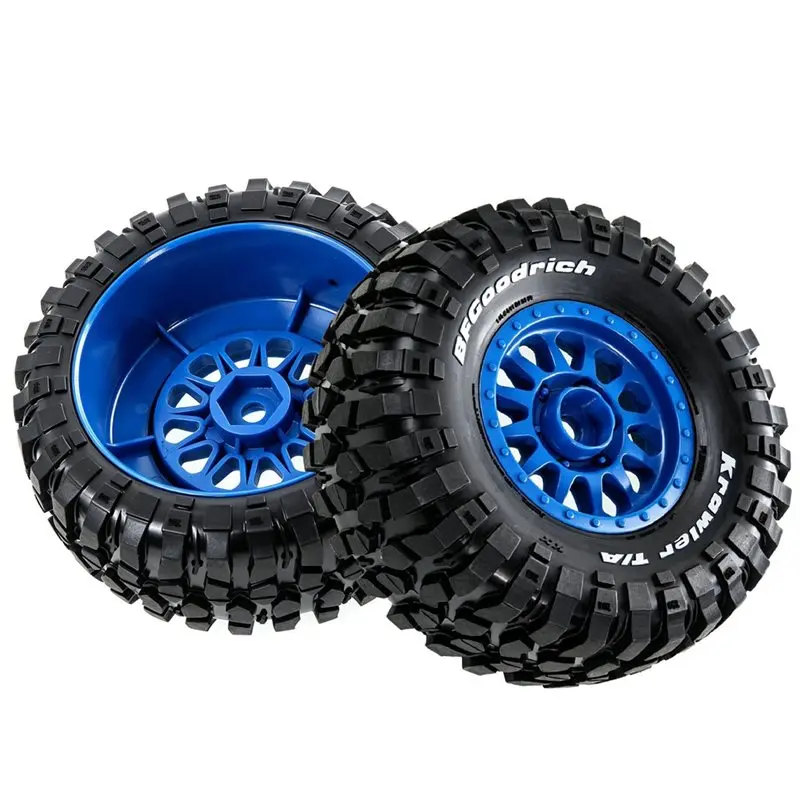 ABUM-1/10 1/12 RC Short Course Truck Wheels Tires 12Mm Hex For HSP Feiyue FY08 RC Car Upgrade Tyres Green