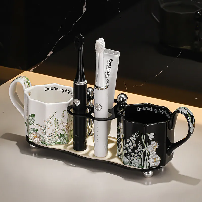Mouthwash Cup Light Luxury High Value Lily of the Valley Tooth Brushing Cup