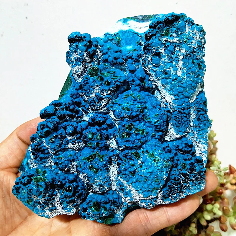 Natuursteen Chrysocolla Kristal Rauw Gesteente Mineraal Exemplaar Feng Shui Crystal Chakra 'S Reiki Healing Room Decoratie