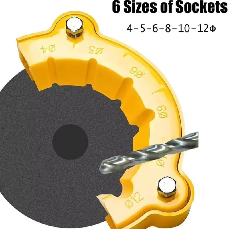 مبراة مثقاب جديدة ماكس 6 في 1 أداة طحن مثقاب متعددة المواصفات أداة مساعدة لطحن وتلميع النفايات