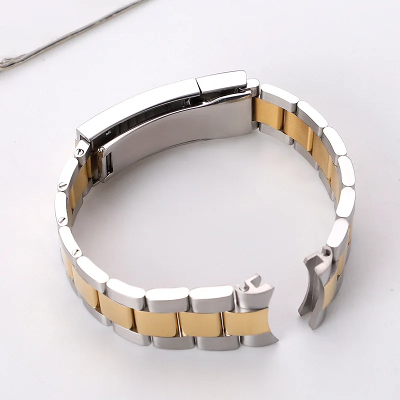 ل 40 مللي متر الهاتفي الغواصة دايتونا حزام (استيك) ساعة Glidelock مشبك 20 مللي متر سوار 316L الفولاذ المقاوم للصدأ حزام الساعات ل رولكس حزام 21 مللي متر