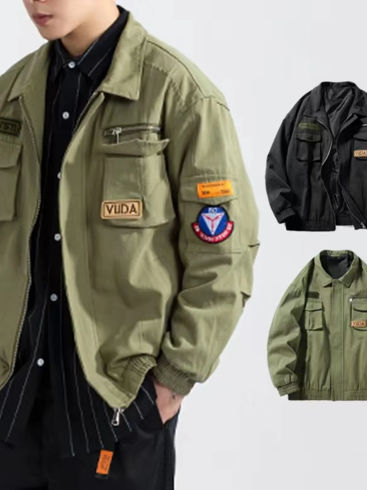 

Куртка Thiened MA Flight для мужчин: повседневная, свободная, в стиле бейсболки, модная зимняя верхняя одежда из полиэстера, приталенная, осенняя, для молодежи