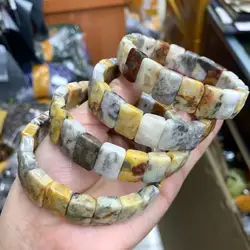 Brazil Crazy Lace Agate Stone Beads Bracelet Natural Gemstone Jewelry Bangle for Women for Men for Gift Wholesale !