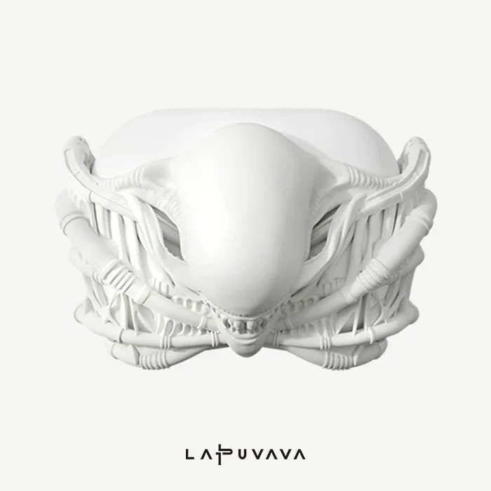LAPUVAVA unique-shaped concept earphone case, with a silicone protective cover included, suitable for AirPods