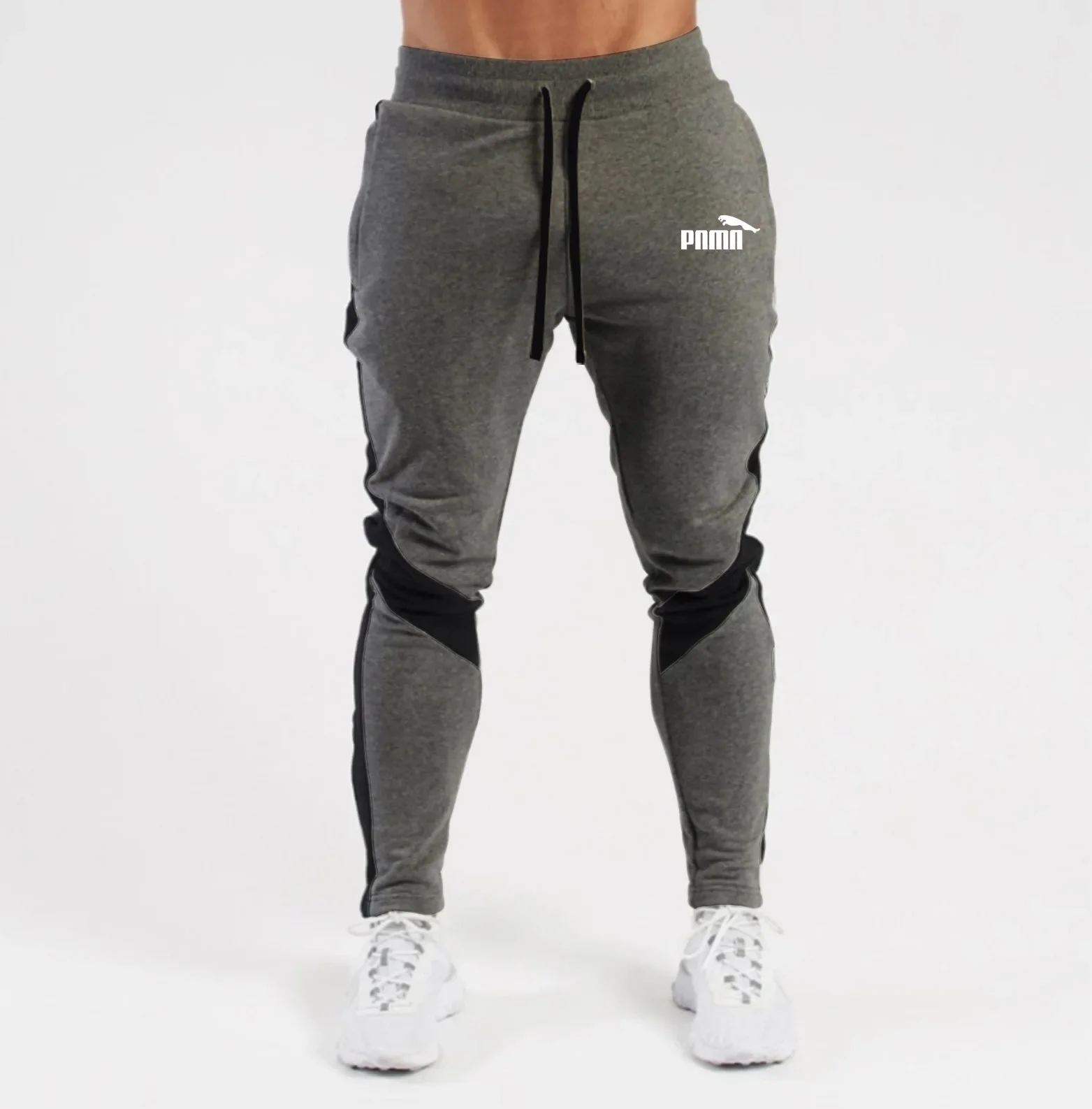 Pantalones de Jogging informales para hombres, pantalones de chándal deportivos para correr, pantalones de chándal de algodón, pantalones de moda ajustados para culturismo, nuevo