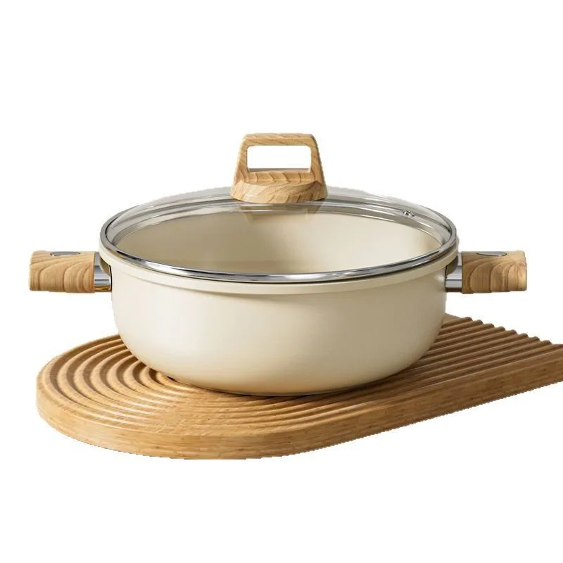 For Maifanshi Soup Pot Household Saucepan Non-stick Pan Binaural Saucepan Kitchen Stove Universal Cooking Integrated Pot