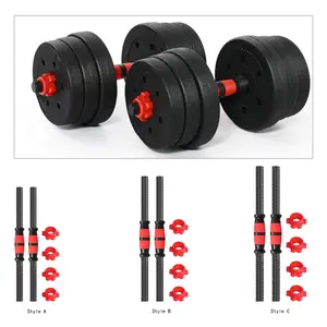 4 Nut Dumbbell Weights, Barbell Bar for Strength Training, 2 Pcs 10 Top Sales Gym Weights Kit - №3