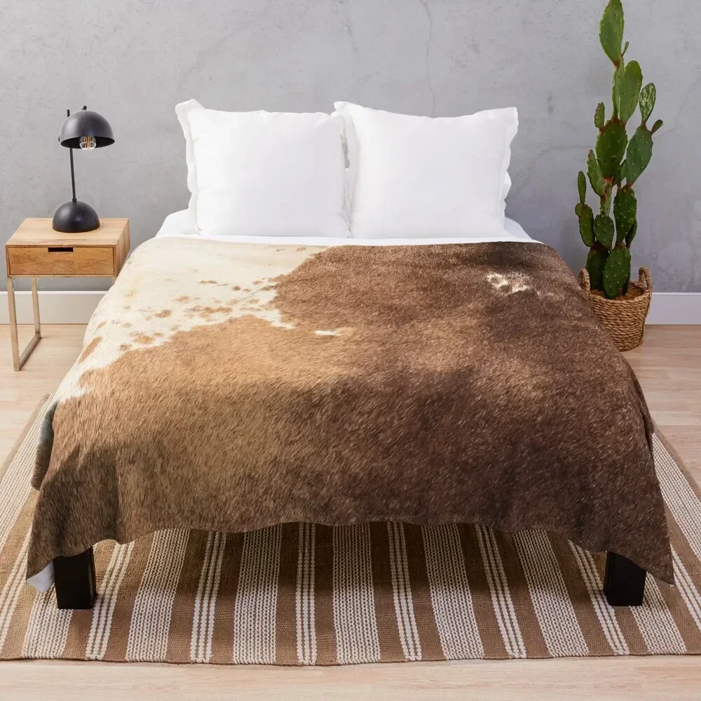 

Faux Cow Art (photograph, smooth print) Throw Blanket Comforter Luxury Brand bed plaid Retros Blankets