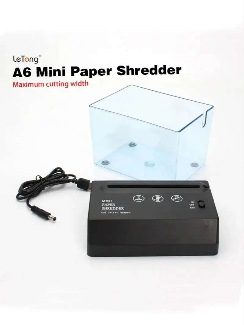 Mini broyeur de papier électrique Portable, à piles USB, outil de coupe de papier pour Documents, pour le bureau et la maison