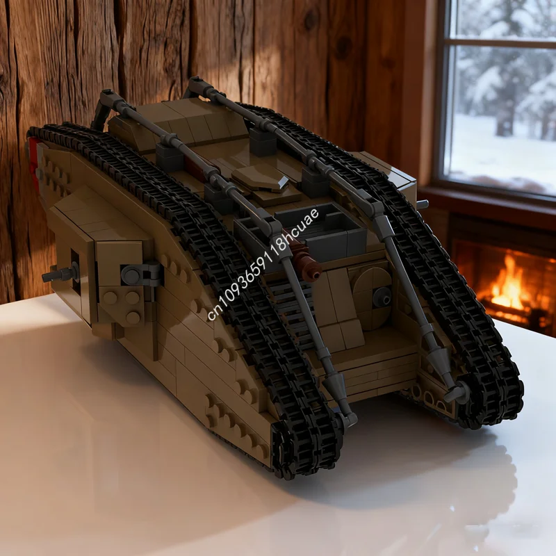 

1151pcs MOC British Mark IV Tank Custom Creatored Model Building Toy Blocks Assemble Christmas Gift Creative Idea Education Kids