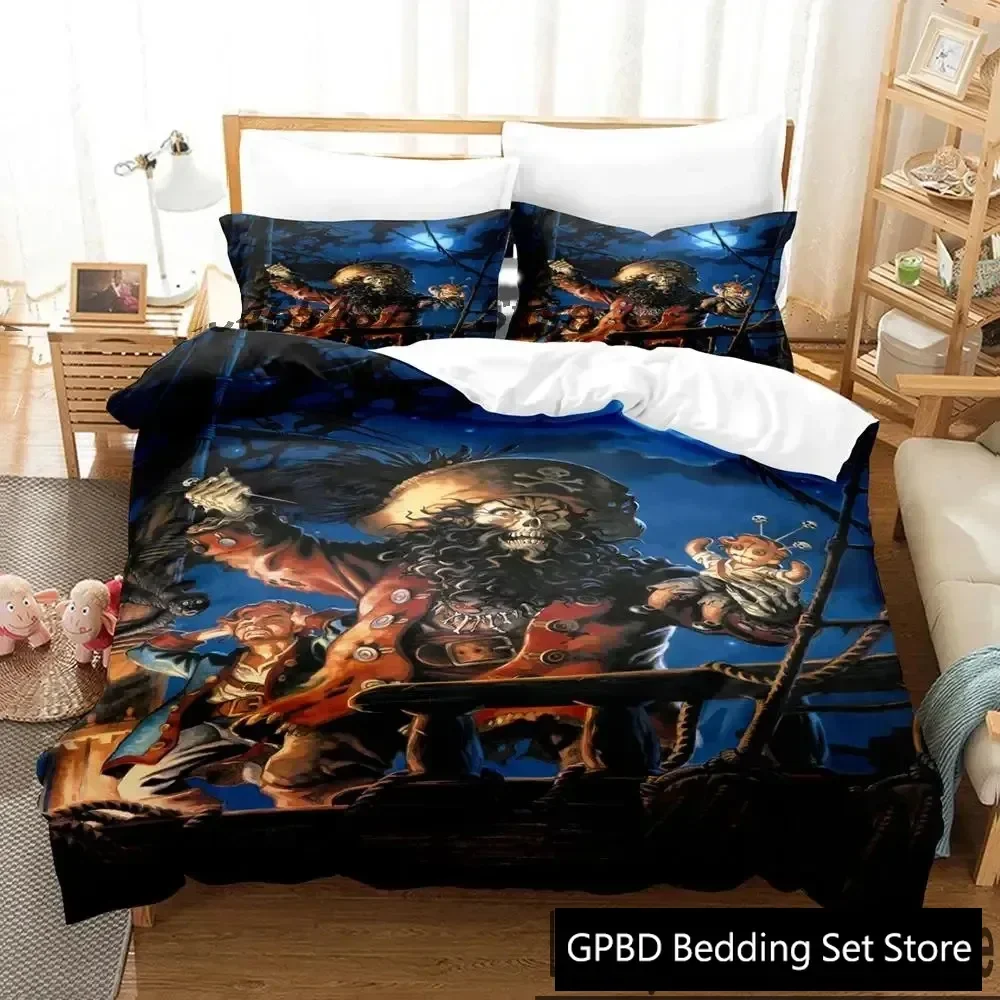 

3D Print Monkey Island Lechuck Bedding Set Boys Girls Twin Queen King Size Duvet Cover Pillowcase Bed boys Adult