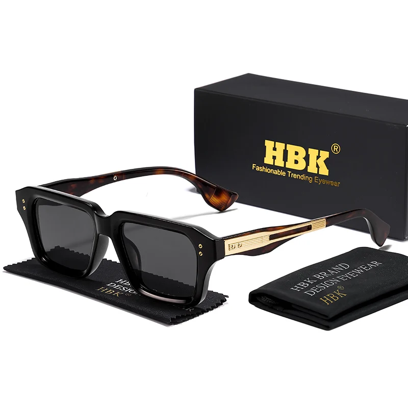 

HBK New Fashion Men's Sunglasses Unique Temple Design Luxurious Sun Glasses for Women's Travel Parties Uv400 Eyeglasses
