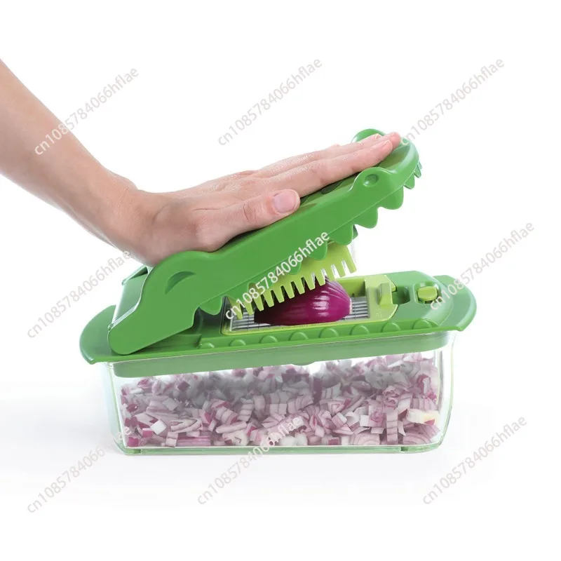 Crocodile vegetable melon fruit manual chopper multi-functional vegetable cutting splitter