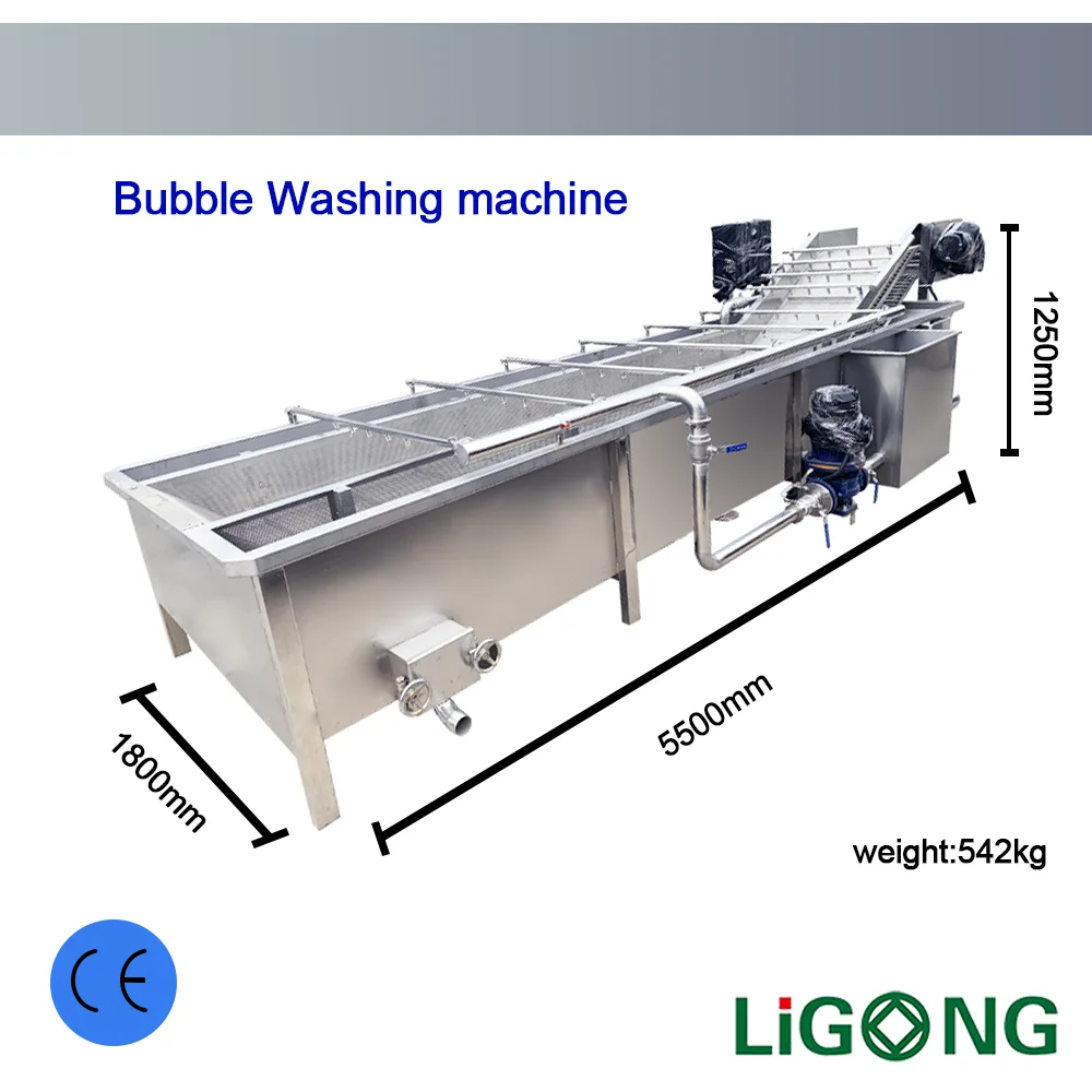 Ligong Automatic Food Fruit and Vegetables Cleaning Washing Machine