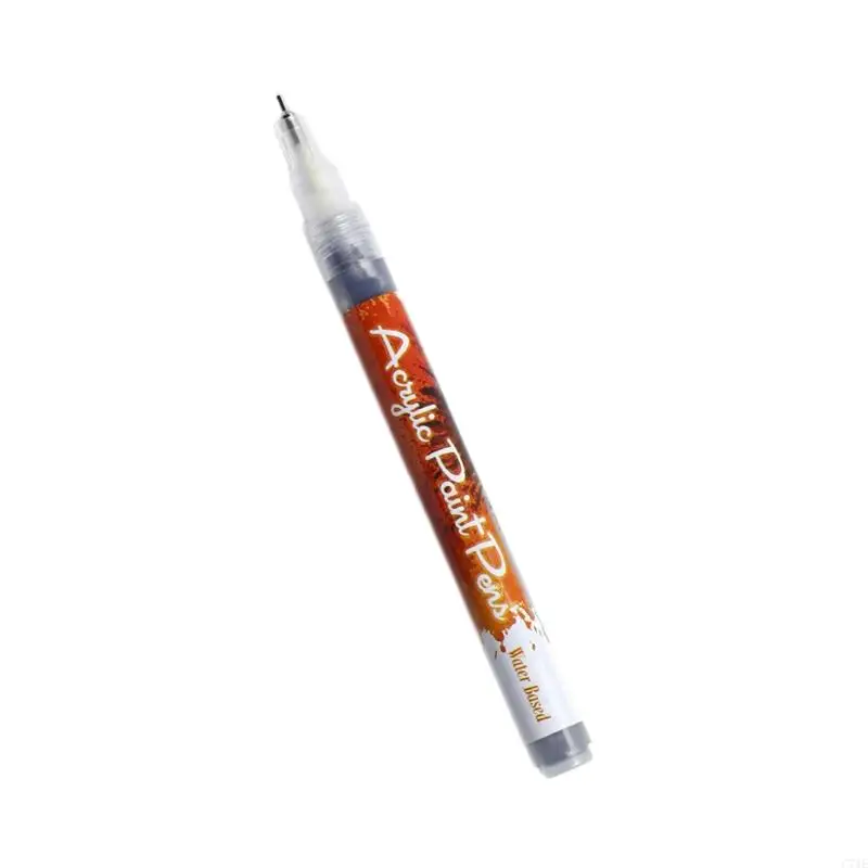 C71E Marker d'art peinture imperméable pour peinture en verre en céramique 1,0 mm Fine pointe 4 couleurs