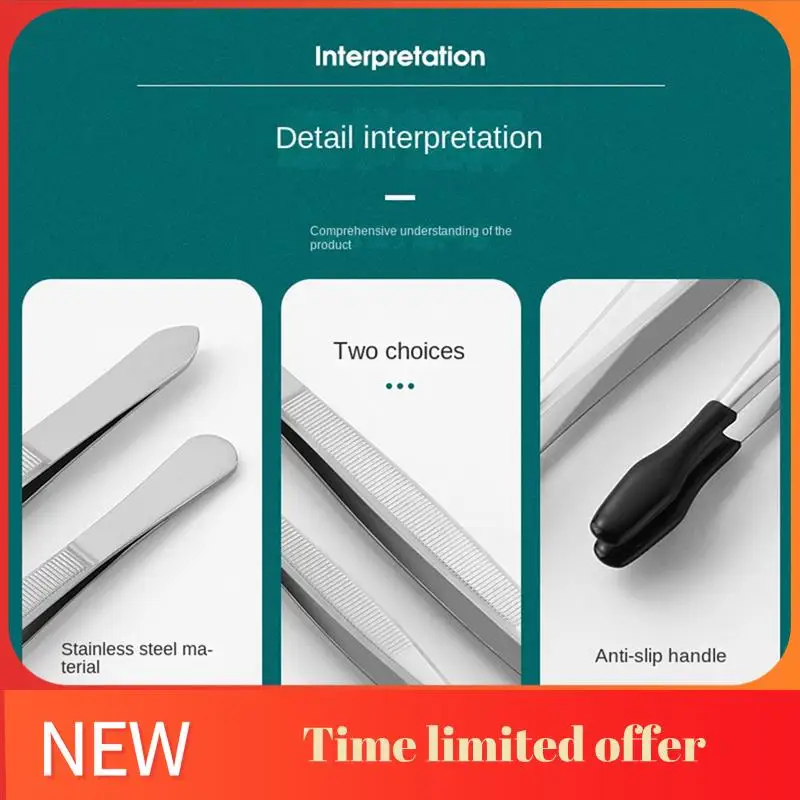 

ABRN-5 Pieces Tweezers With Rubber Tips Tweezers PVC Coated Tweezers Set, Rubber Straight Tip/Flat Tip/Long Bent Tweezers