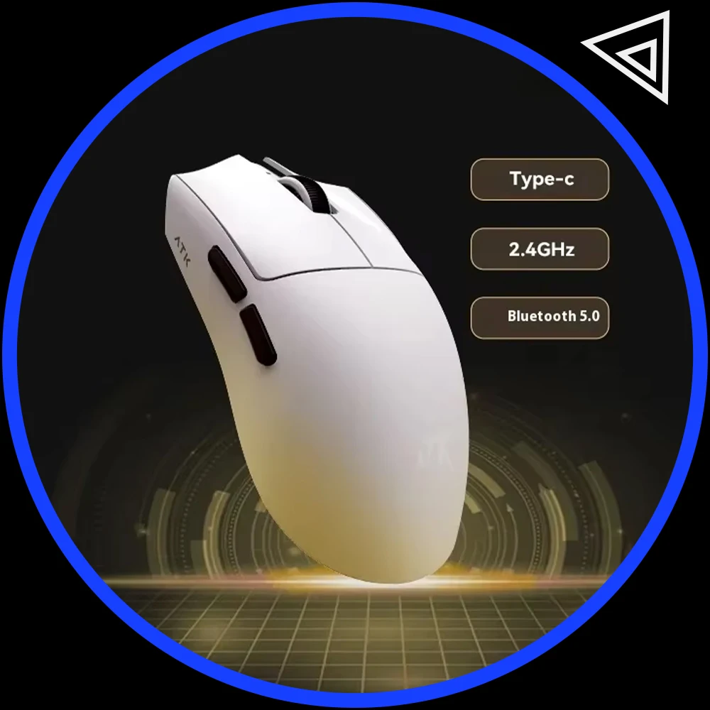 

Atk X1 Pro Max Мышь X1 Ultra 3 режима Беспроводная Bluetooth-мышь Paw3950/Ultra 8k Мышь Легкая 49 г Fps Офисный геймер Подарок