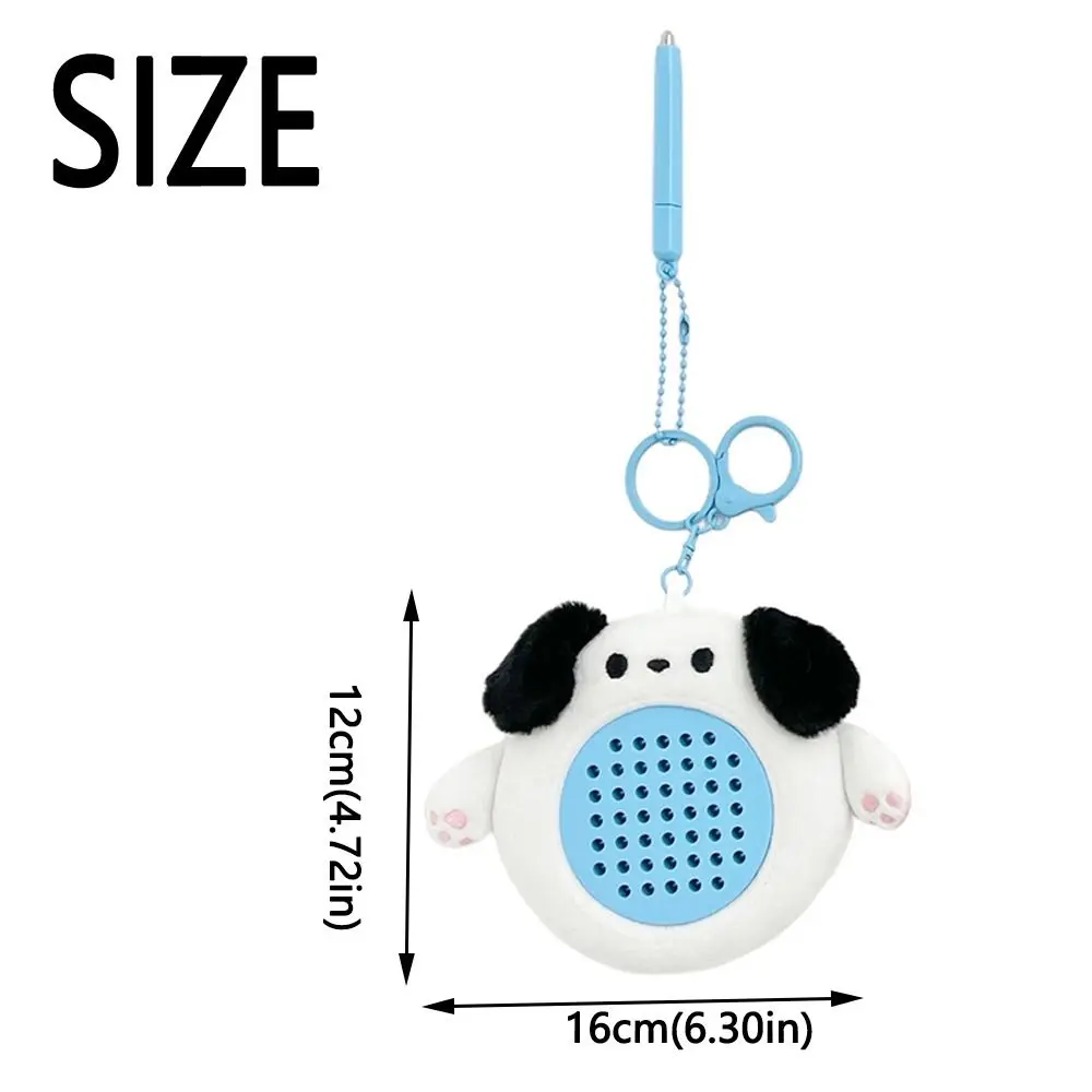 Cartoon Drawing Board Keychain Magnetic Drawing Board Lovely Stuffed Toy Key Ring Plush Cute Animal Shape