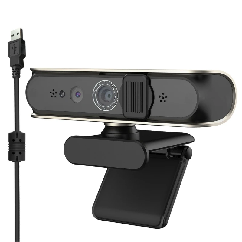 F3KE Secure WindowsHello System Access with 1080P Webcam Featuring WindowsHello Technology