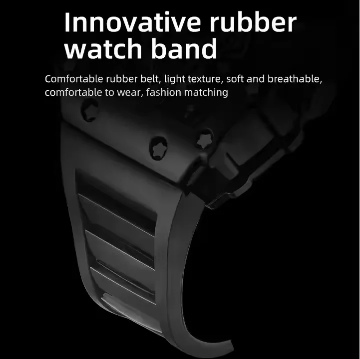 ساعة ذات طراز شعبي هدية للطلاب ساعة بقرص تونيو مقاومة للماء بحركة كوارتز رياضية وحزام من السيليكون للسيدات #5