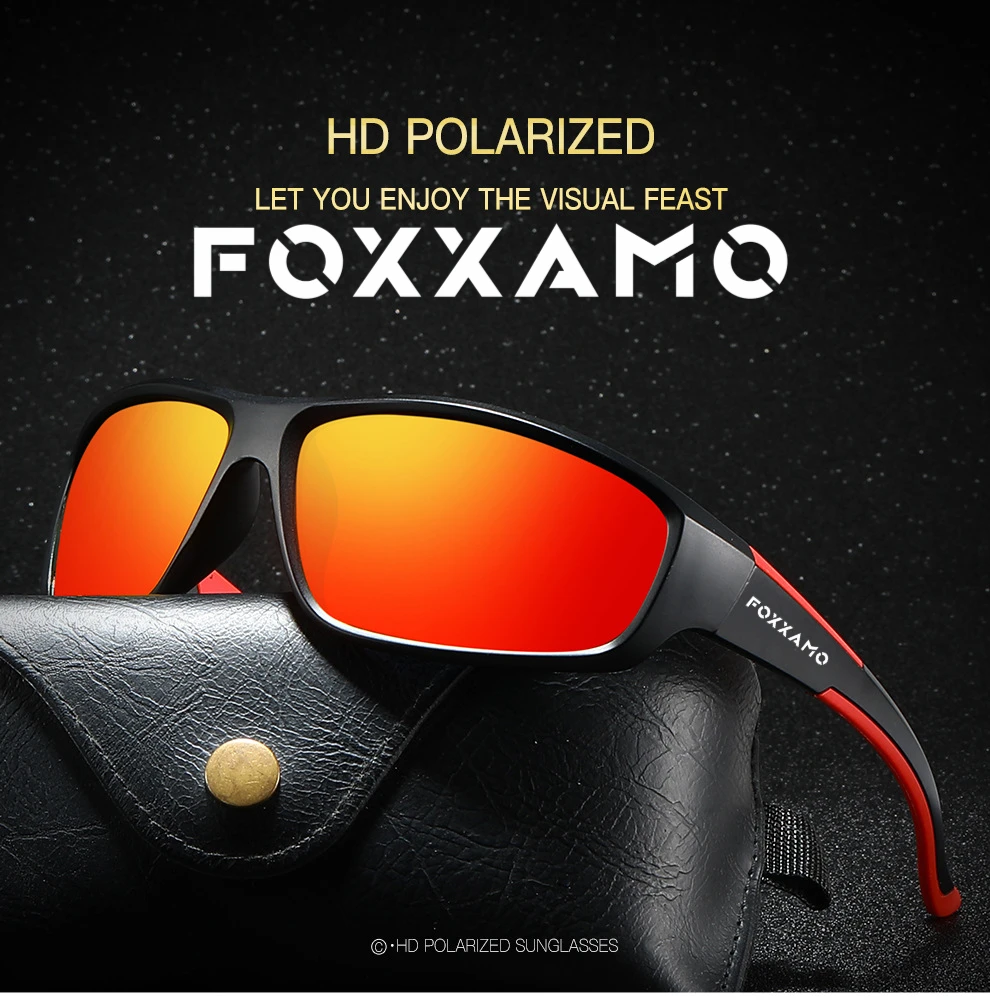 

FOXXAMO new men's sports sunglasses XY431 driving European and American style driving glasses Cycling Camping&Hiking Fishing