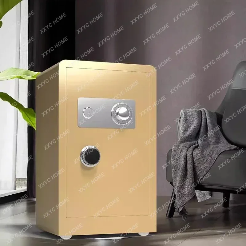 mechanical lock safe home with key office old-fashioned manual bedside invisible anti-theft