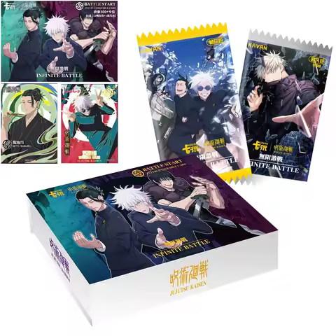 Jujutsu Kaisen Collection Cards KA VAN INFINITE BATTLE Anime Character Satoru Gojo Itadori Yuji Flash SSp Card Kids Toys Gift