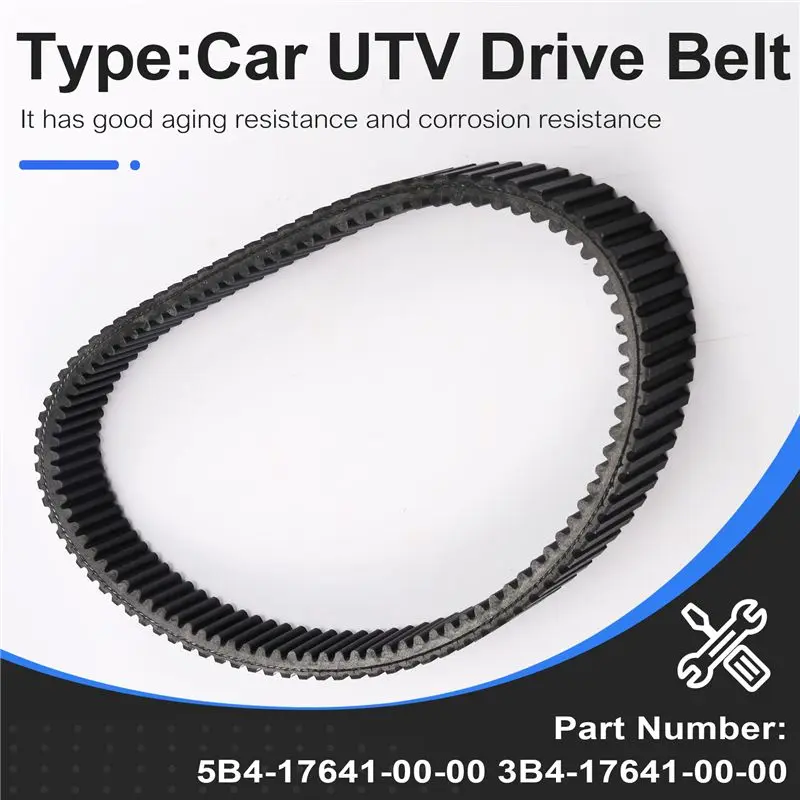 WF-5B4-17641-00-00 ATV Drive Belt V-Belt For Grizzly 700 2007-2023 Rhino 660 Viking Vi Yxc700 4X4 3B4-17641-00-00